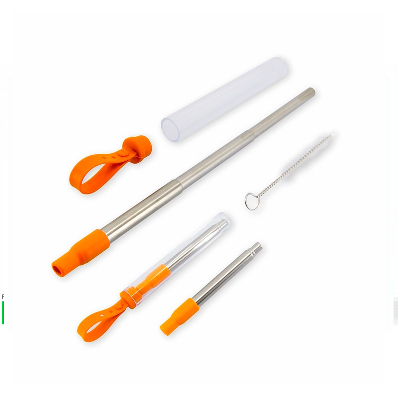 Canudo-Inox-Retrátil-com-Escova-e-Estojo-desmontado