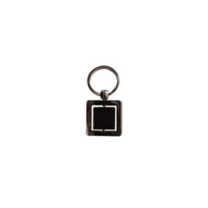 Chaveiro, chaveiro de metal, chaveiro gravação a laser, chaveiro de metal gravação a laser, chaveiro modelo quadrado giratório, chaveiro gravação um lado, chaveiro de metal com argola em aço, chaveiro embalado em caixa de papelão preta com brilho, comprar chaveiro de metal no rio de janeiro