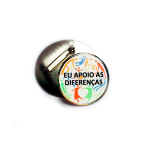 boton chapa de metal, boton latão, boton com presilha, boton com alfinete, boton banho de metal, boton impressão digital, boton formato redondo, boton de niquel, boton dourado, boton presilha de silicone, comprar boton rio de janeiro, boton eu apoio as diferenças